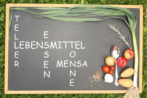 Schultafelzuschnitt Lebensmittel