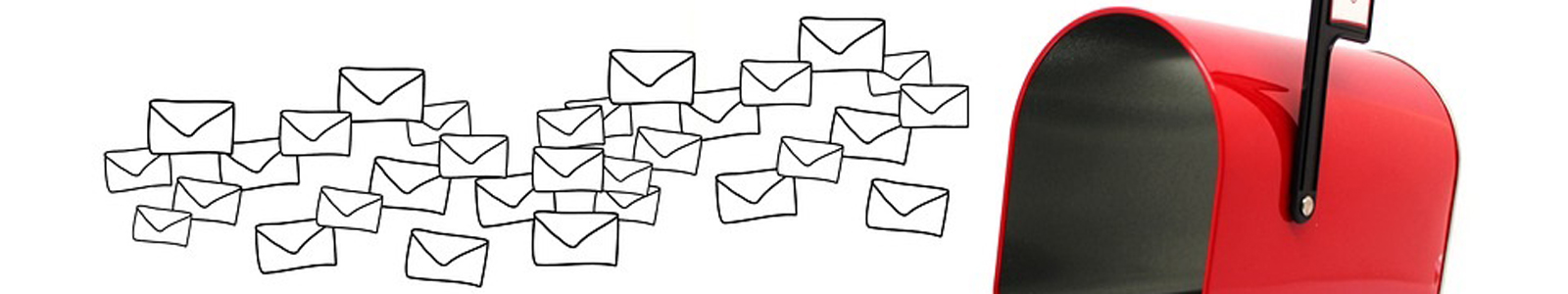 Briefkasten mit gezeichneten Briefumschlaegen ©pixabay